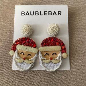 BaubleBar Santa Face earrings